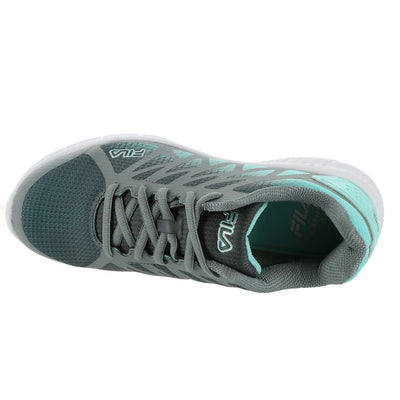 Fila Women's, Memory Fantom 6 Running Shoe 8 Castlerock/Monument/Aruba Blue