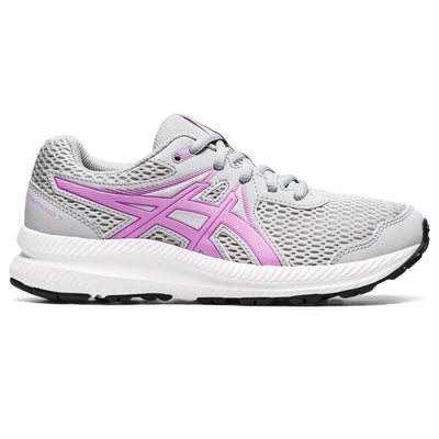 ASICS Girl's Contend 7 GS (Little Kid/Big Kid) Piedmont Grey/Lavender Glow 4 Big Kid M