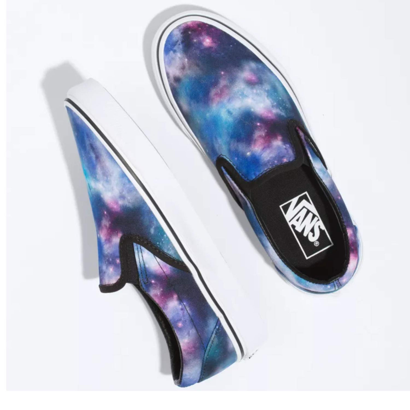 Vans Slip-On Galaxy & White Skate Shoes Unisex (Mens 7.5)