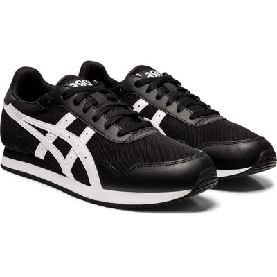 ASICS Men's Tiger Runner Shoes, 7.5, Black/White