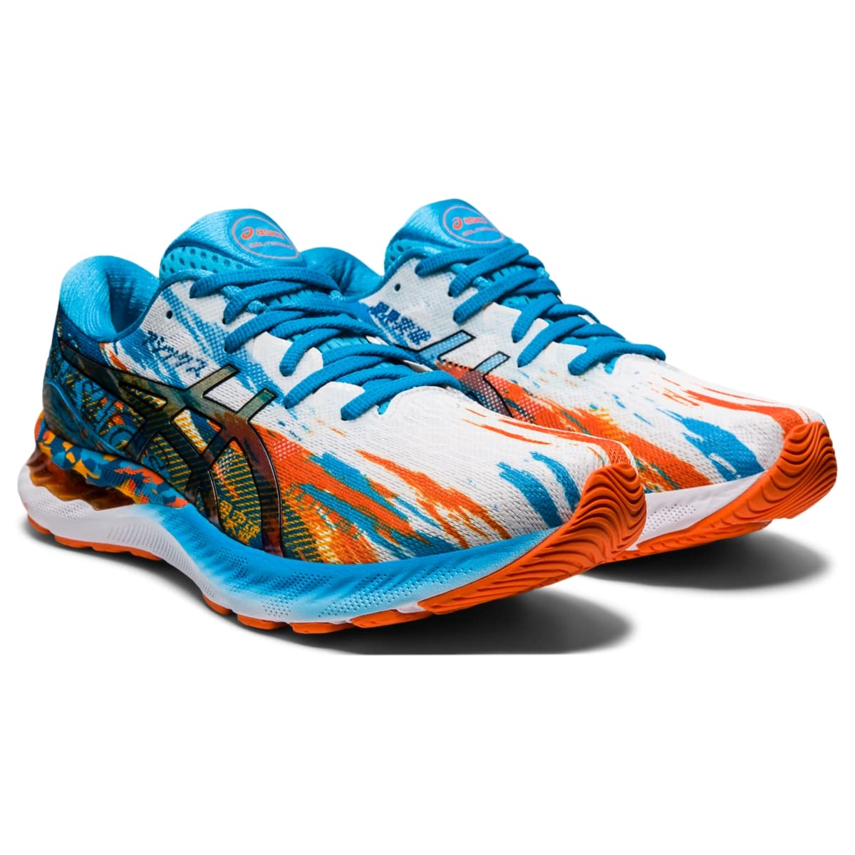 ASICS Gel-Nimbus® 23 Silver Aqua/Marigold Orange 8.5 D (M)