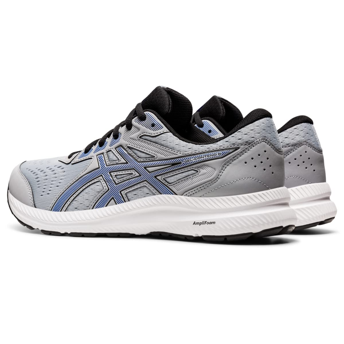 ASICS Men's Gel-Contend 8 Running Shoes, 13, Piedmont Grey/ASICS Blue