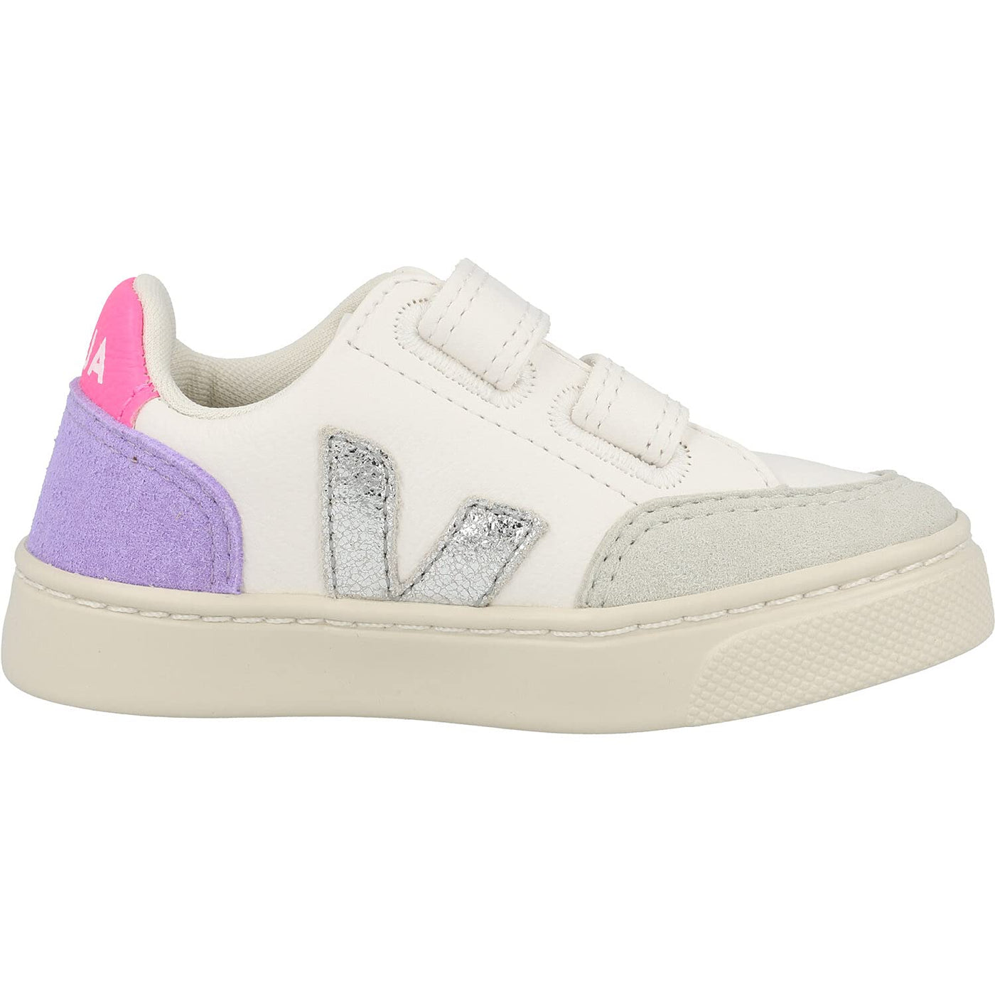 Veja Small V-12 Hook and Loop (Toddler) Extra/White/Multicolor/Lavande 26 (US 9.5 Toddler) M