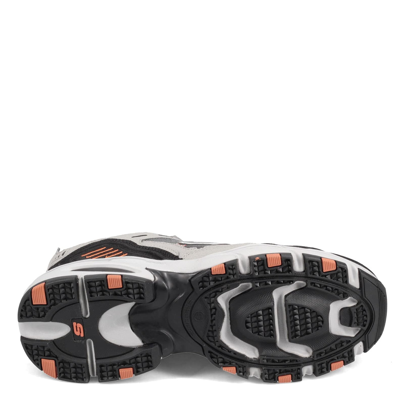 Skechers Men's Vigor 2.0 Nanobet Oxford, Gray/Orange, 10 2E US