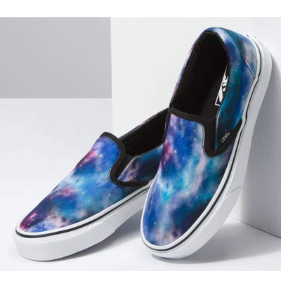 Vans Slip-On Galaxy & White Skate Shoes Unisex (Mens 7.5)