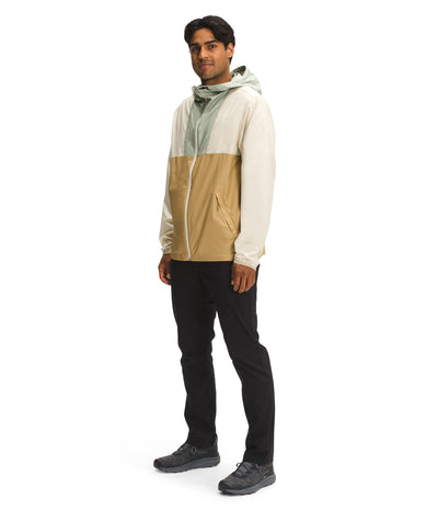 THE NORTH FACE Men's Cyclone Anorak Windbreaker Jacket, Tea Green/Antelope Tan/Gravel, Medium