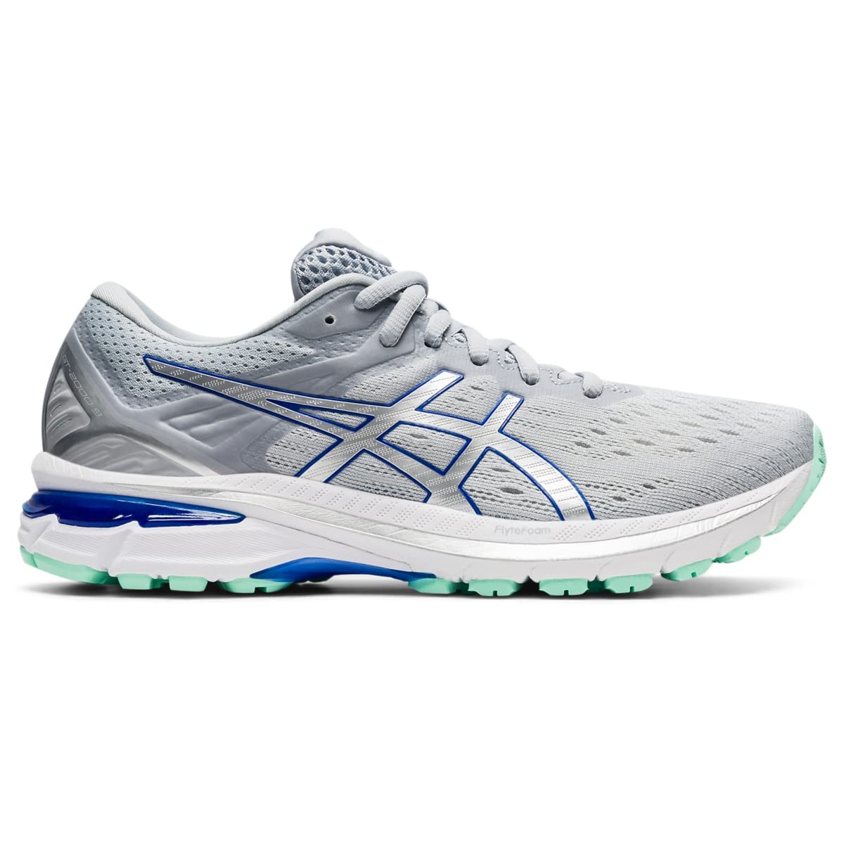 ASICS Women's GT-2000 9 Running Shoes, 9.5, Piedmont Grey/Pure Silver