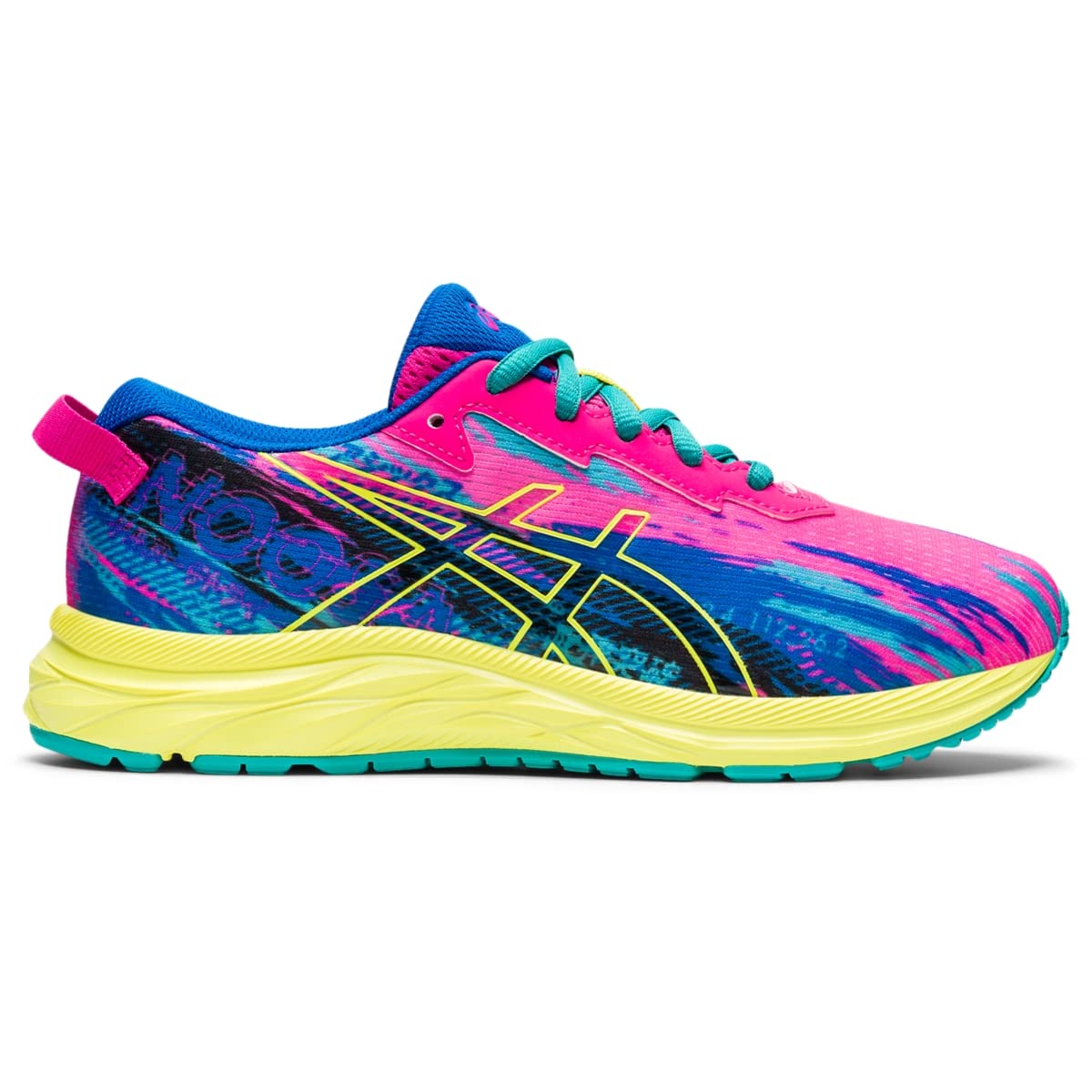 ASICS Kid's Gel-Noosa TRI 13 Grade School Running Shoes 5.5 Big Kid Pink Glo/Sour Yuzu