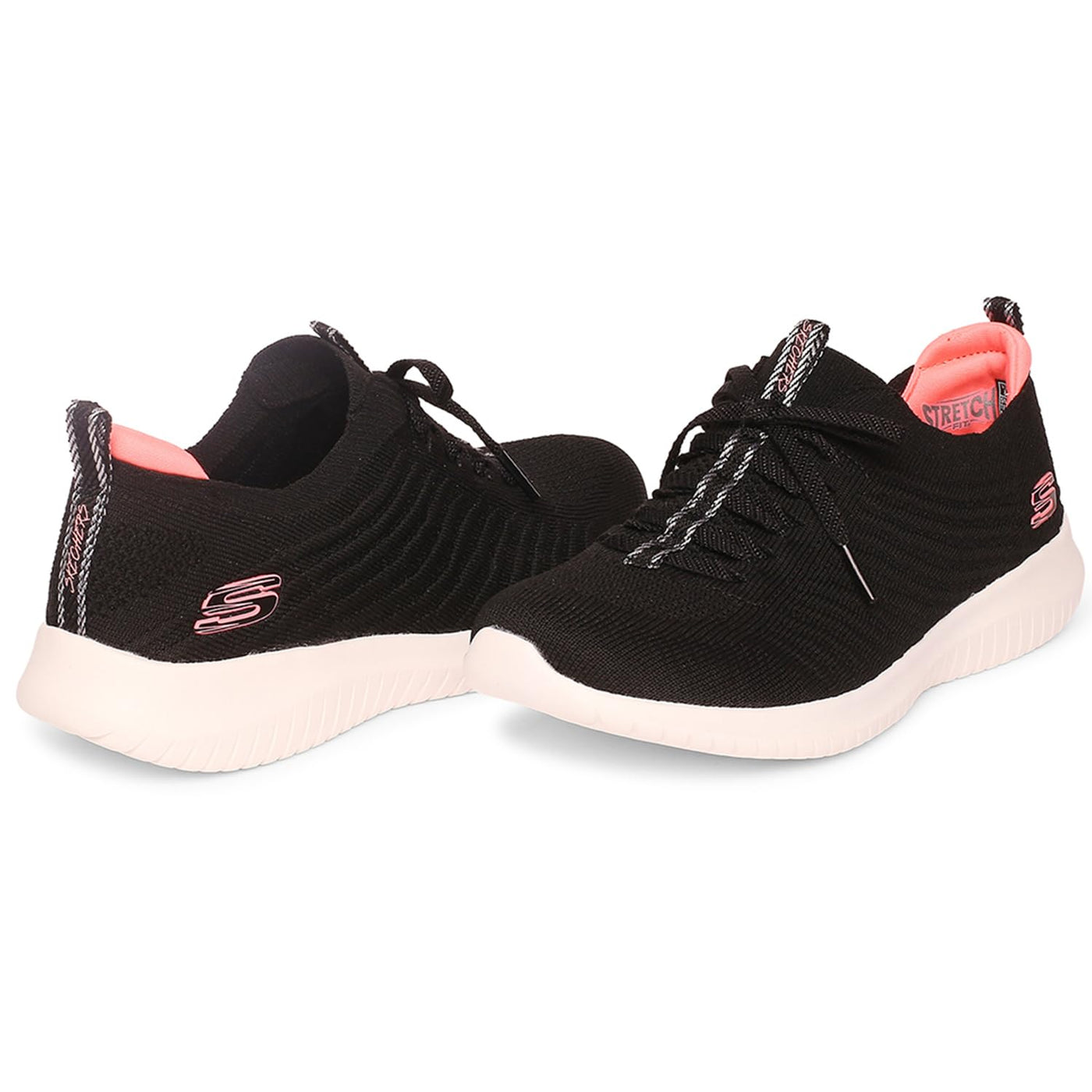 Skechers Sport Ultra Flex - Joyful Path Athletic SneakerWomen's Sneaker 6 Black-hot Pink