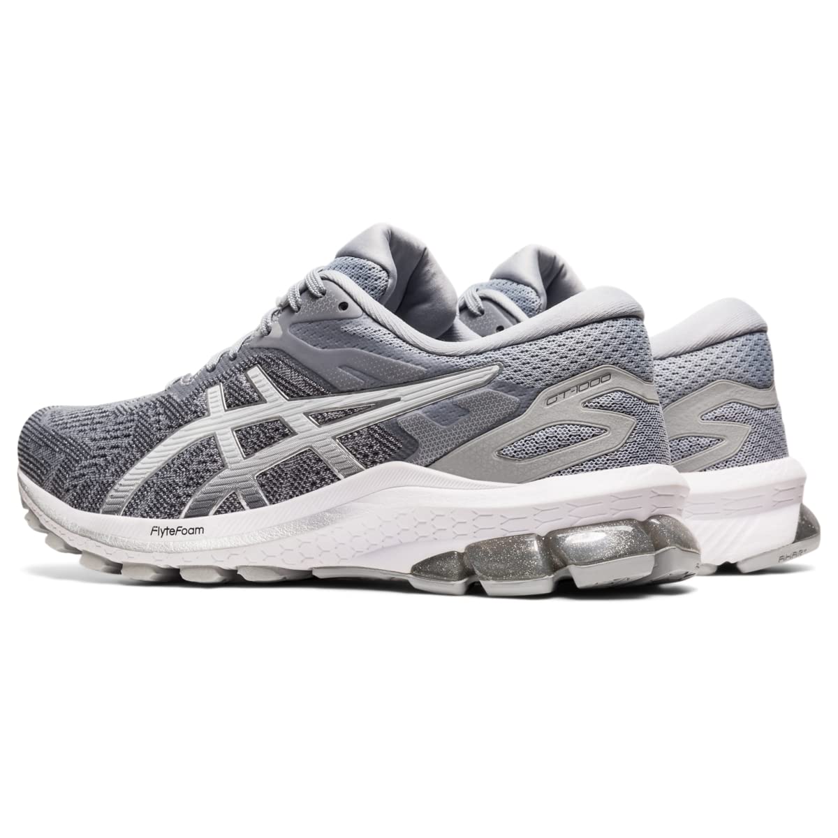 ASICS Women's, GT-1000 10 Running Shoe 7 Piedmont Grey/Pure Silver