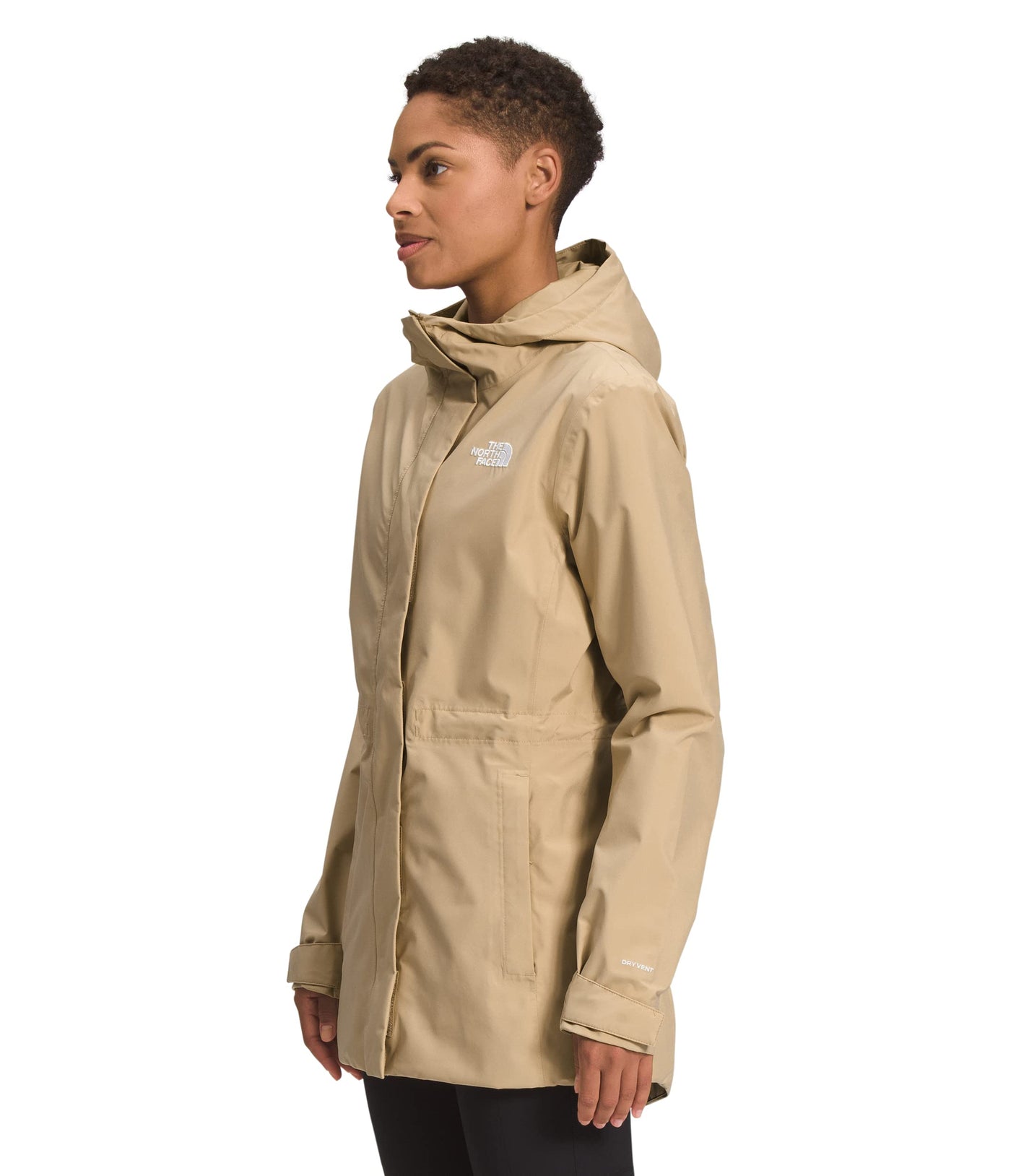 THE NORTH FACE Plus Size City Breeze Rain Jacket Khaki Stone 2X