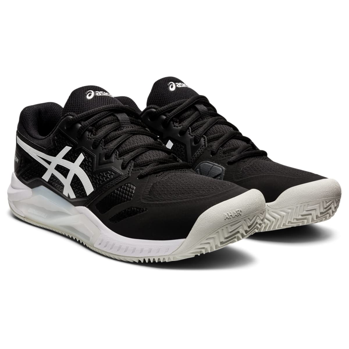 ASICS Men's Gel-Challenger 13 Clay Tennis Shoes, 12, Black/White