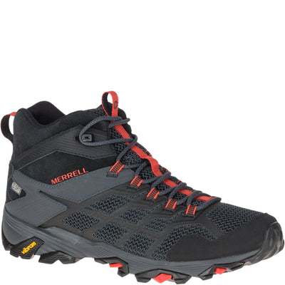 Merrell Men's Moab FST 2 MID WP Hiking Shoe, Black/Granite, 09.5 M US