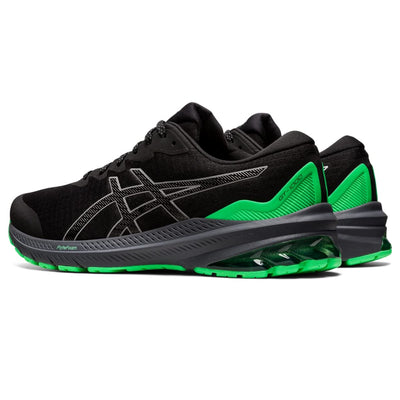 ASICS Men's GT-1000 11 Running Shoes, 12.5, Black/New Leaf