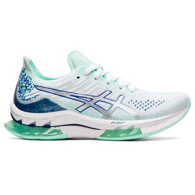 ASICS Women's Gel-Kinsei Blast Running Shoes, 7.5, White/Pure Silver