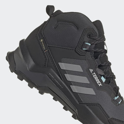 adidas Womens Terrex Ax4 Mid GTX Hiking Hiking Sneakers Shoes Casual - Black - Size 10.5 M