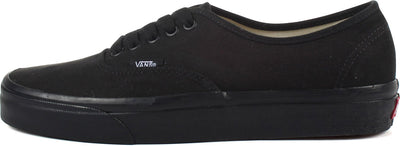 Vans Mens Authentic Canvas Sneakers Lace Up Casual Plimsolls Unisex Shoe - Black/Black - 9.5