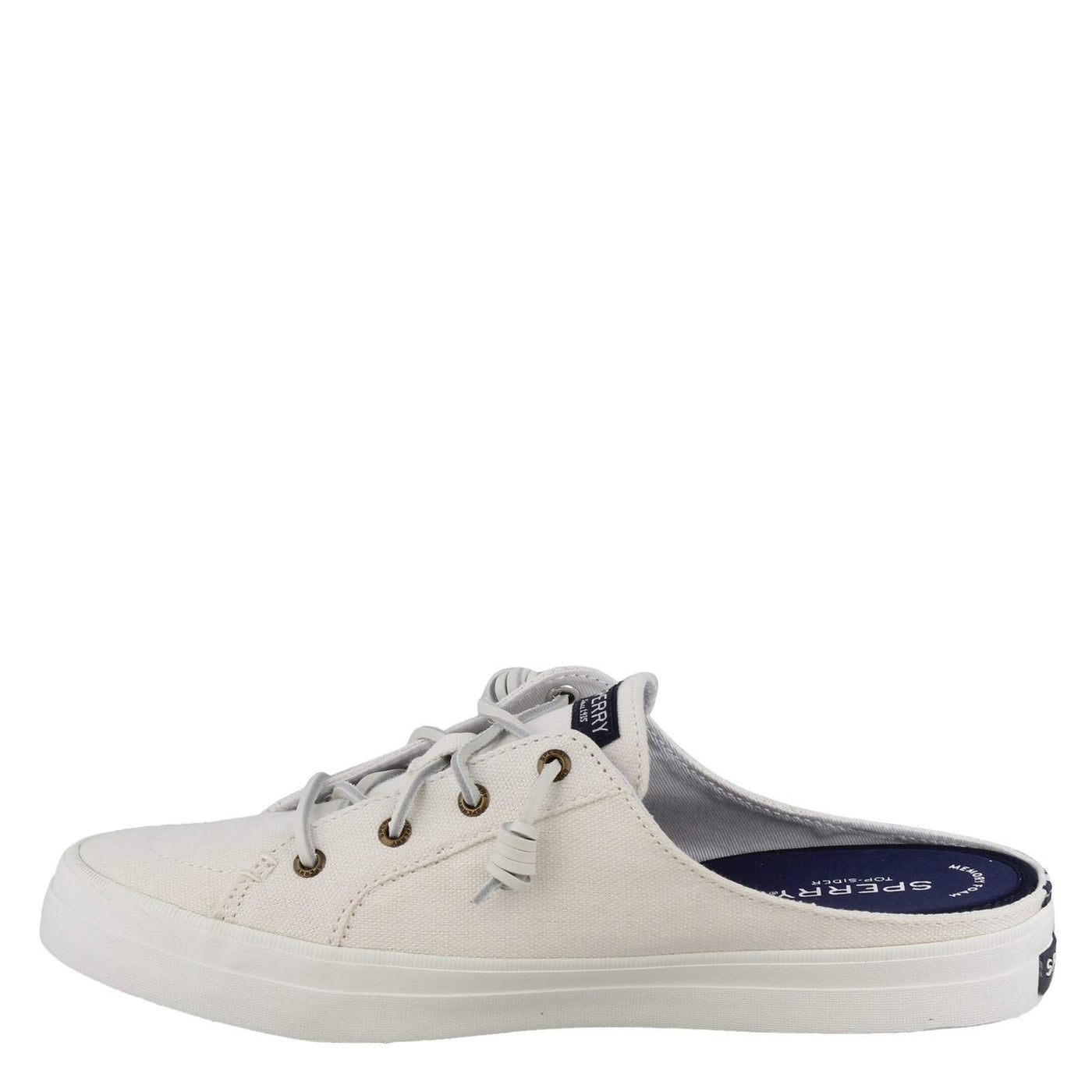 Sperry Crest Vibe Mule Canvas White 5.5 M (B)