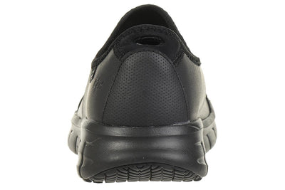 Skechers Women's Sure Track Slip Resistant Work Shoe 8 Black Leather