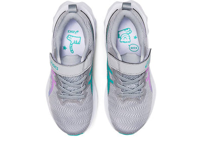 ASICS Girl's Novablast 2 PS (Toddler/Little Kid) Piedmont Grey/Lavender Glow 13 Little Kid M