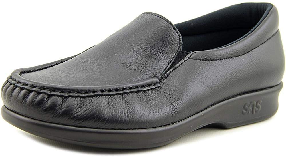 SAS Twin Slip On Comfort Loafer Black 7.5 N - Narrow (AA)