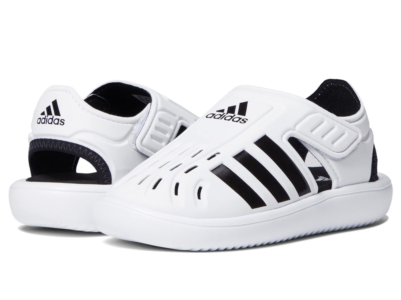 adidas Water Sandal (Infant/Toddler) White/Black/White 1 9 Toddler M