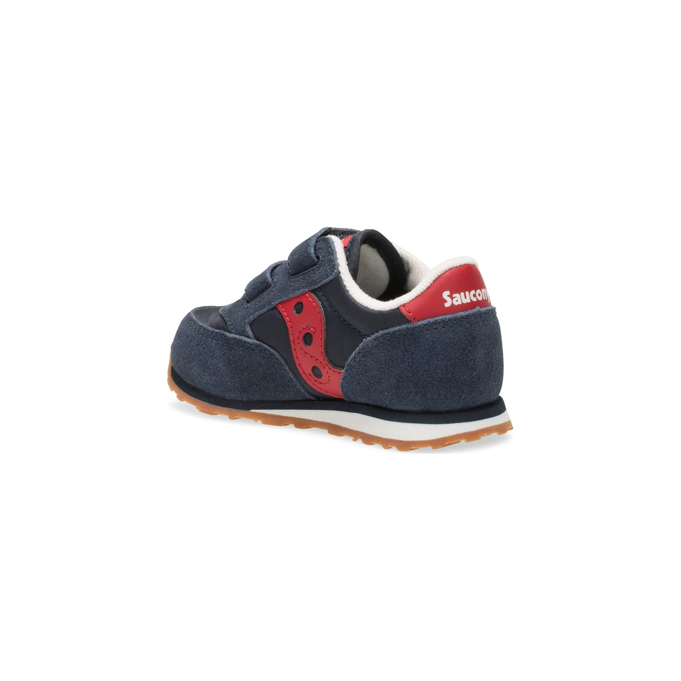 Saucony Unisex-child Baby Jazz Hook & Loop , NAVY/RED, 7.5 W