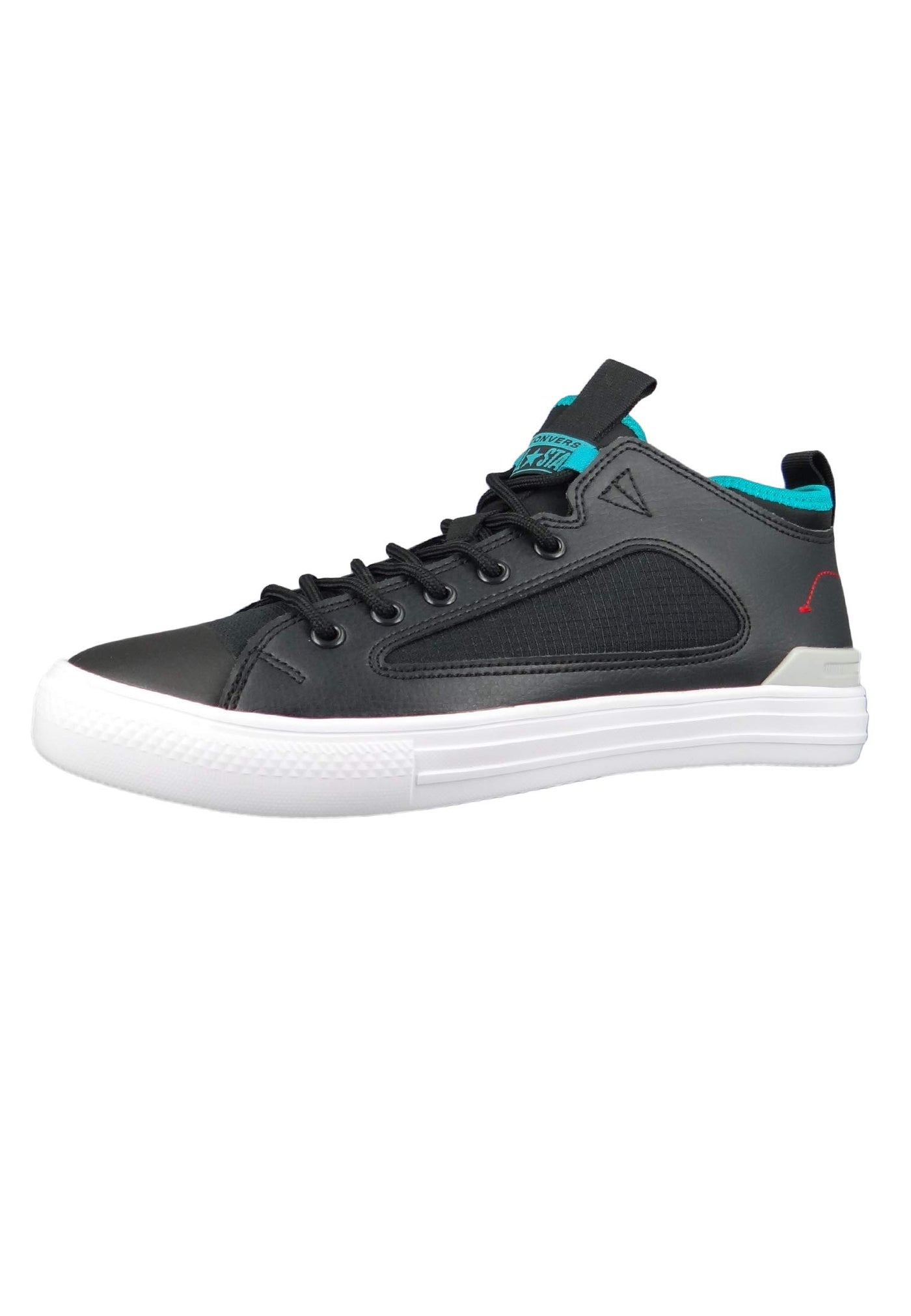 Converse Men's Chuck Taylor All Star Ultra Shoot for The Moon Sneaker 9 Black/White/Turbo Green