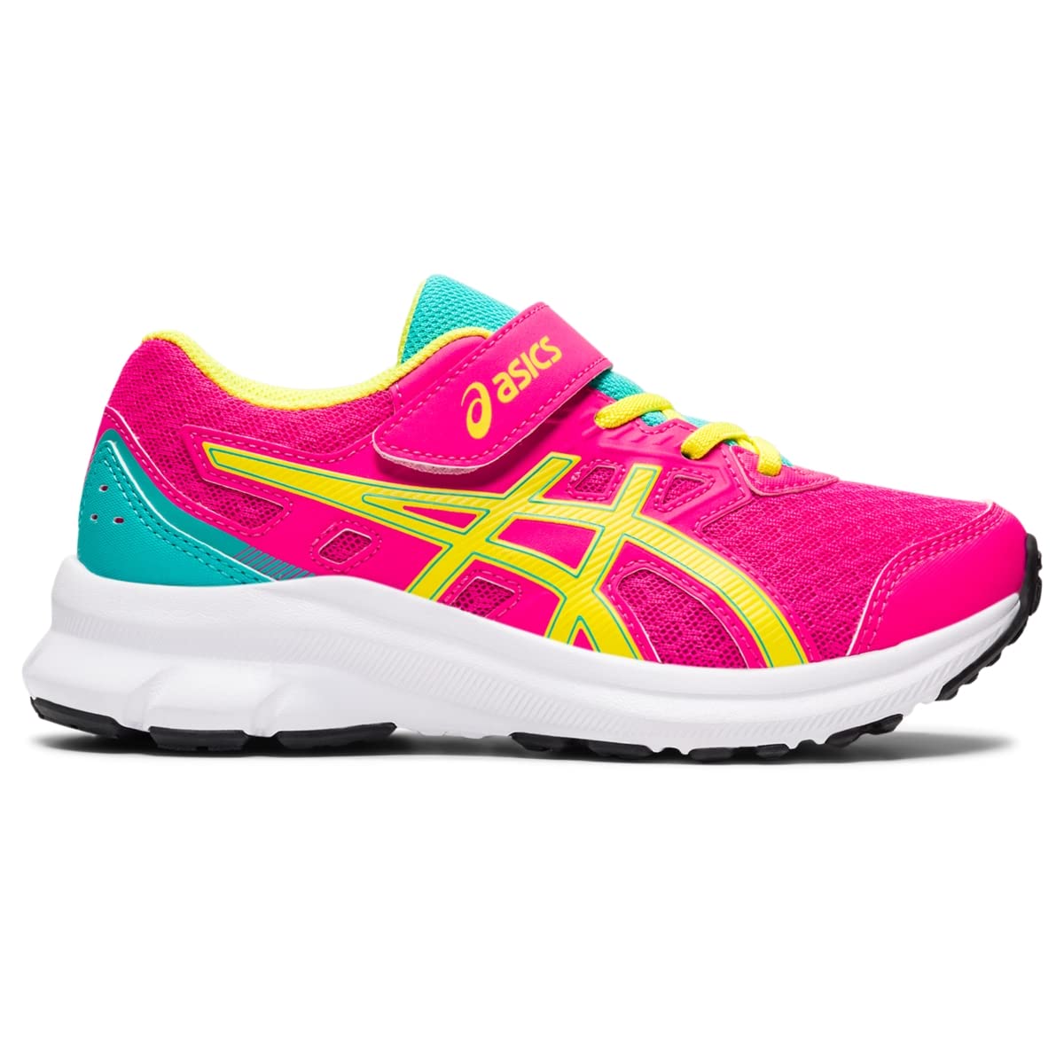 ASICS Kid's JOLT 3 Pre-School Running Shoe, 3, Pink GLO/Sour Yuzu