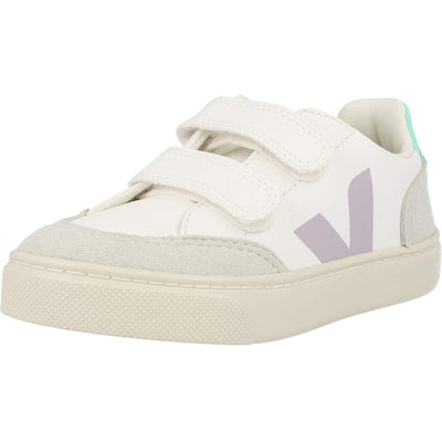 Veja Small V-12 Hook and Loop (Little Kid/Big Kid) Extra White/Parme/Turquoise 30 (US 12.5 Little Kid) M