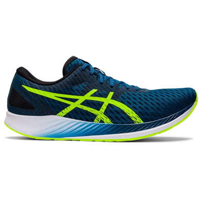 ASICS Men's Hyper Speed Running Shoes, 11.5, MAKO Blue/Hazard Green