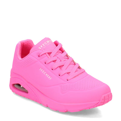 Skechers Women's Uno-Stand on Air Sneaker, HOT Pink, 7.5