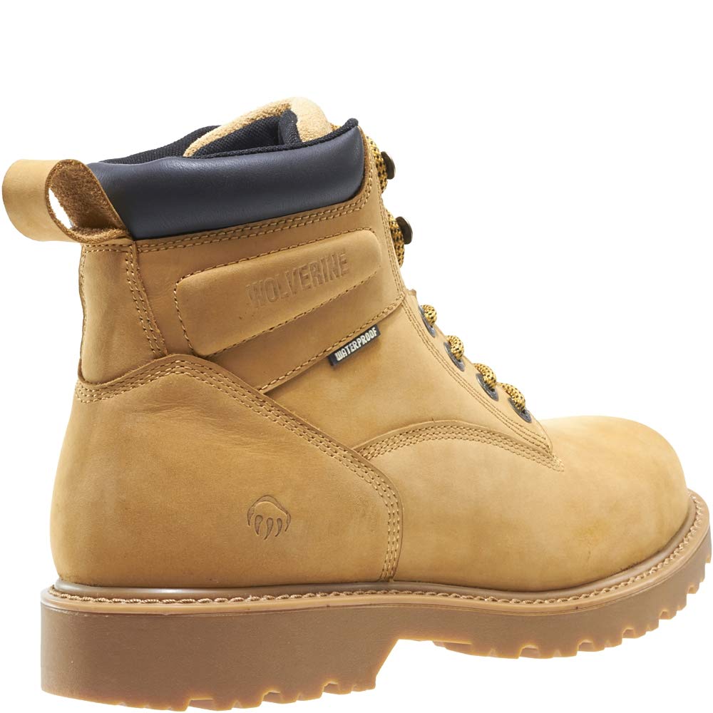 WOLVERINE Men's Floorhand Waterproof Steeltoe 6" Work Boot 12 X-Wide Wheat