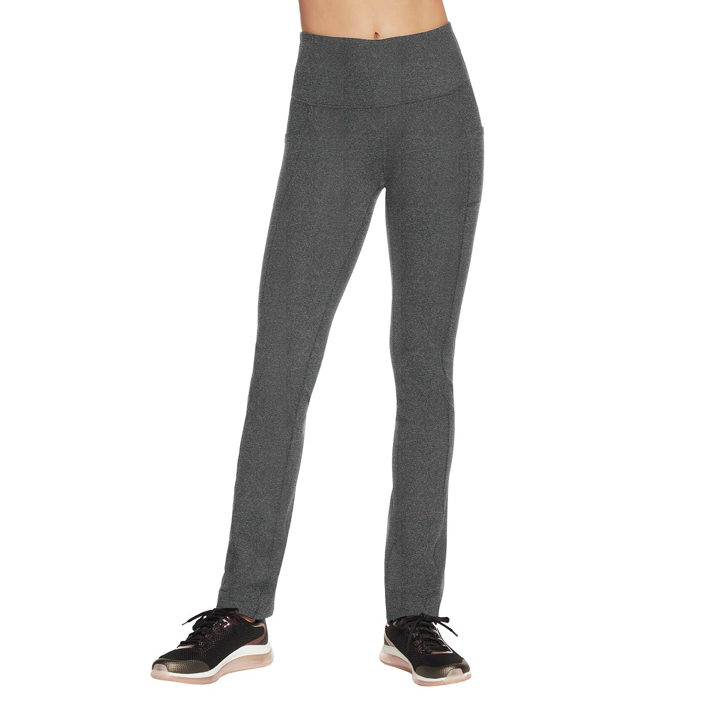 Skechers Women's Go Walk High Waisted Pant Joy, Charcoal Grey, XX-Large