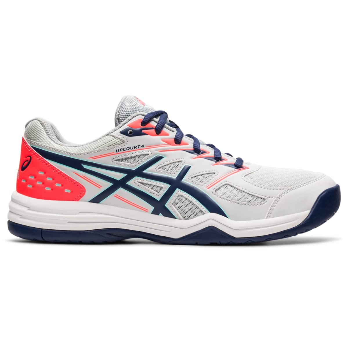 ASICS Upcourt 4 Glacier Grey/Sunrise Red 10.5 D (M)