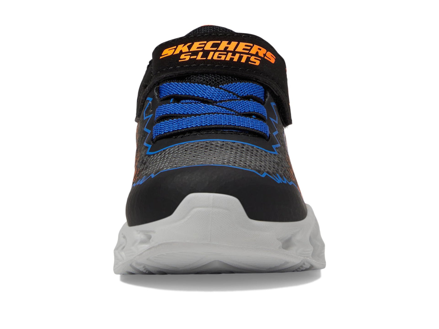 Skechers Kids Vortex 2.0-Zorento Sneaker, Black/Blue/Orange, 10 US Unisex Toddler