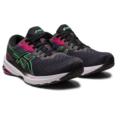 ASICS Women's, GT-1000 11 Running Shoe 7 Black-pink