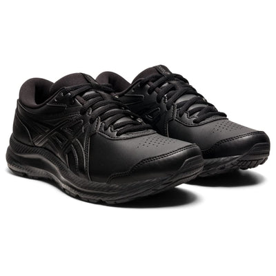 ASICS Women's Gel-Contend SL Walking Shoes, 10.5, Black/Black