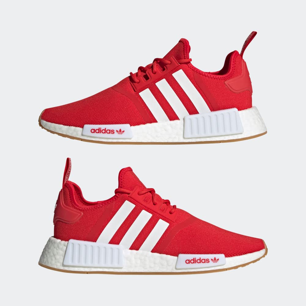 adidas Mens NMD R1 Lace Up Sneakers Shoes Casual - Red - Size 11.5 M