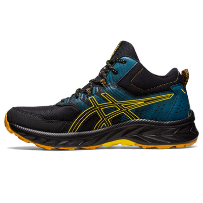 ASICS Men's Gel-Venture 9 Mid Top Running Shoes, 7, Black/Golden Yellow