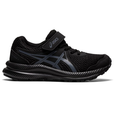 ASICS Kid's Contend 7 Pre-School Running Shoes, 2.5, Black/Carrier Grey