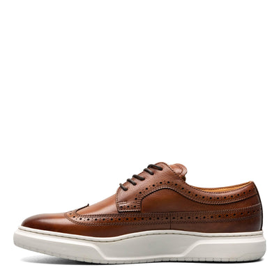 Florsheim Premier Wing Tip Lace-Up Sneaker Cognac Smooth/White Sole 7 M (D)