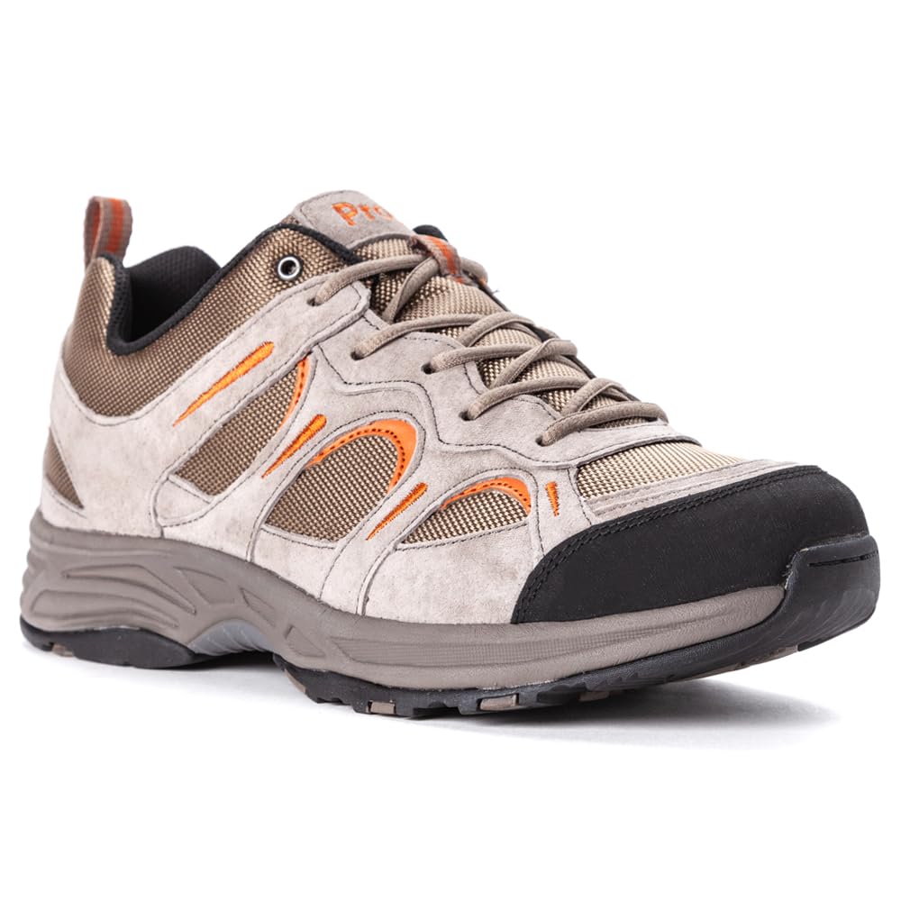 Propét Men's Connelly Hiking Shoe 10 Gunsmoke/Orange