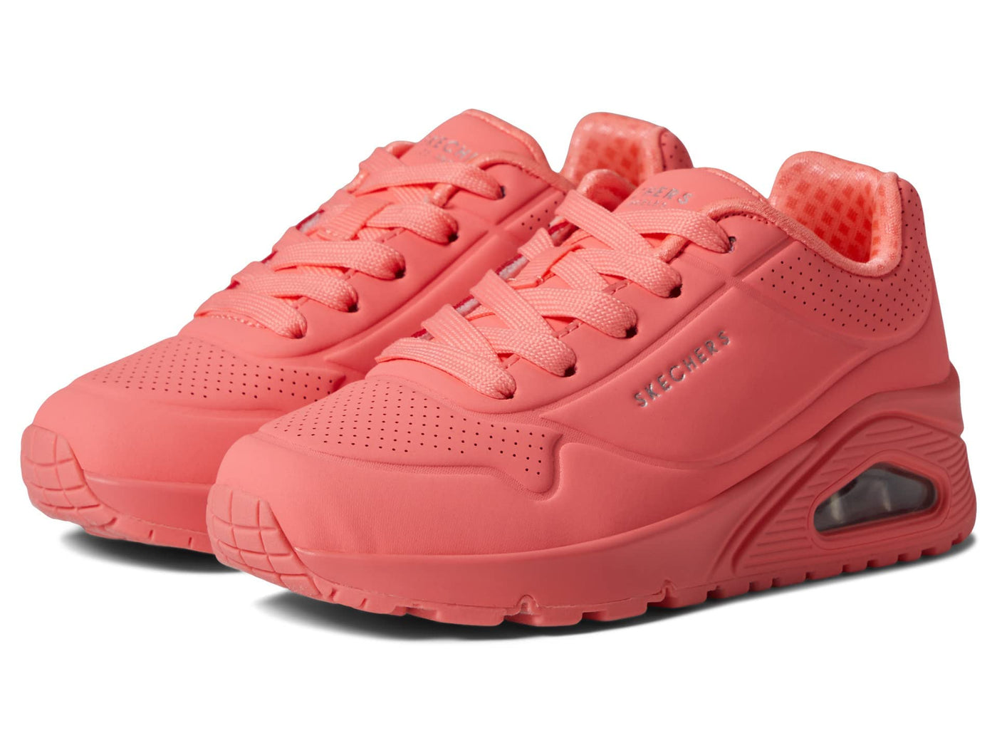 Skechers Girl's Street - Uno 310027L (Little Kid/Big Kid) Coral 13 Little Kid M