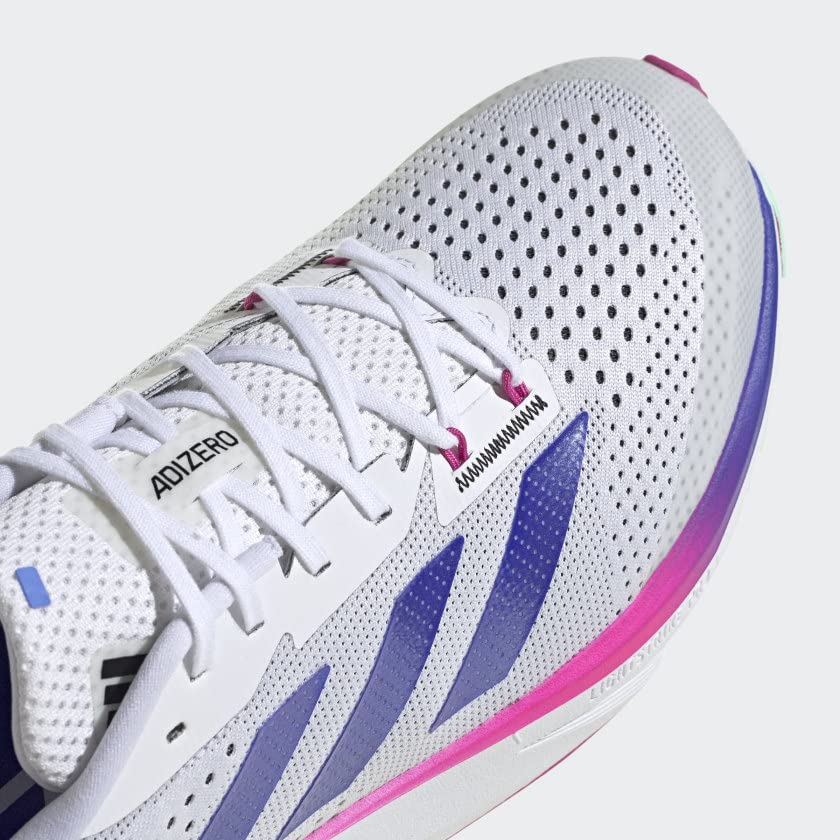 adidas Men's Adizero Sl 11 Cloud White/Lucid Blue/Lucid Fuchsia