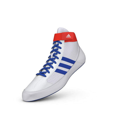 adidas Kids' HVC Wrestling Shoe 11 Little Kid White/Royal Blue