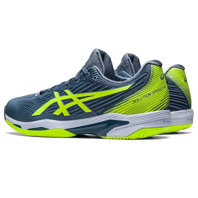 ASICS Men's Solution Speed FF 2 6.5 Steel Blue/Hazard Green