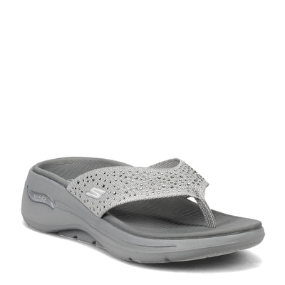 Skechers Performance Go Walk Arch FitDazzle Womens Sandal 6 BM US Grey