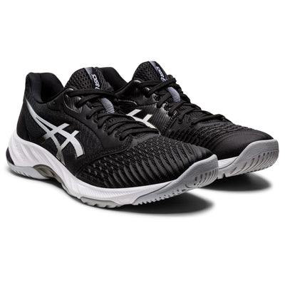 ASICS Men's Netburner Ballistic FlyteFoam 3 Volleyball Shoes, 7.5, Black/White