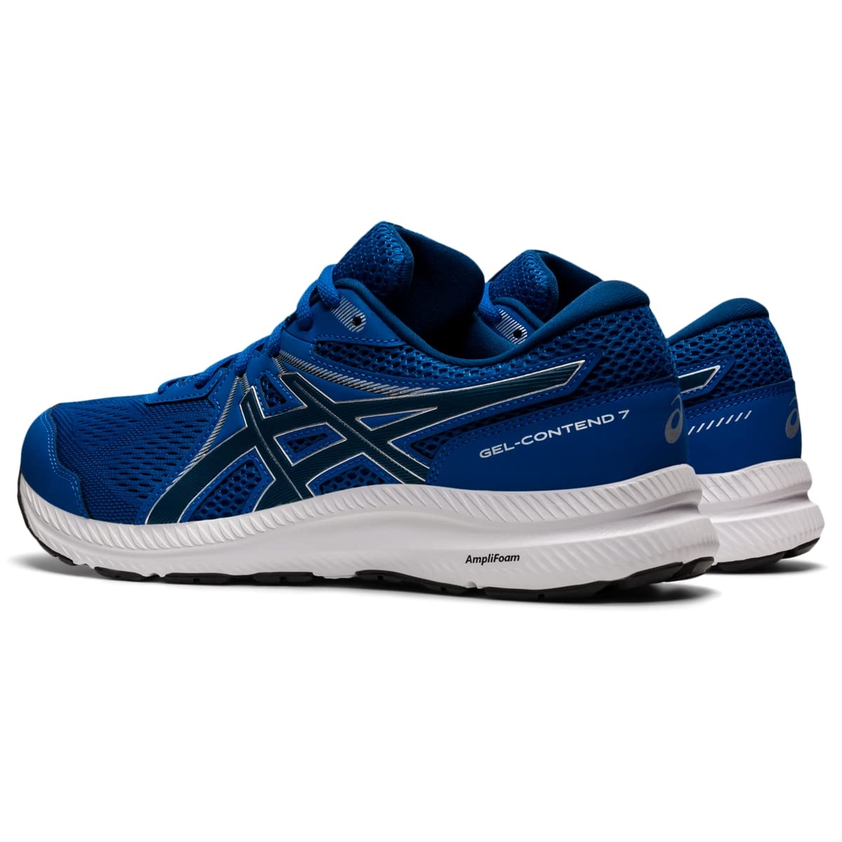 ASICS Men's, Gel-Contend 7 Running Shoe - Extra Wide Width 9 X-Wide Lake Drive/Mako Blue